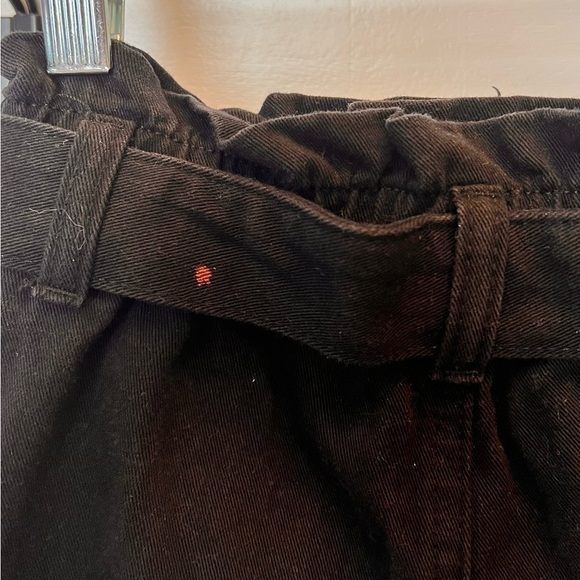 Girl’s Chelsea And Violet Small Navy Paperbag Shorts Tie Button Pockets FLAW - Picture 5 of 6